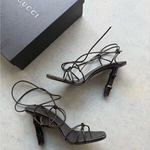 Vintage gucci x tom ford bamboo heels
